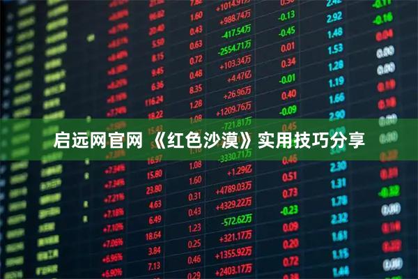 启远网官网 《红色沙漠》实用技巧分享
